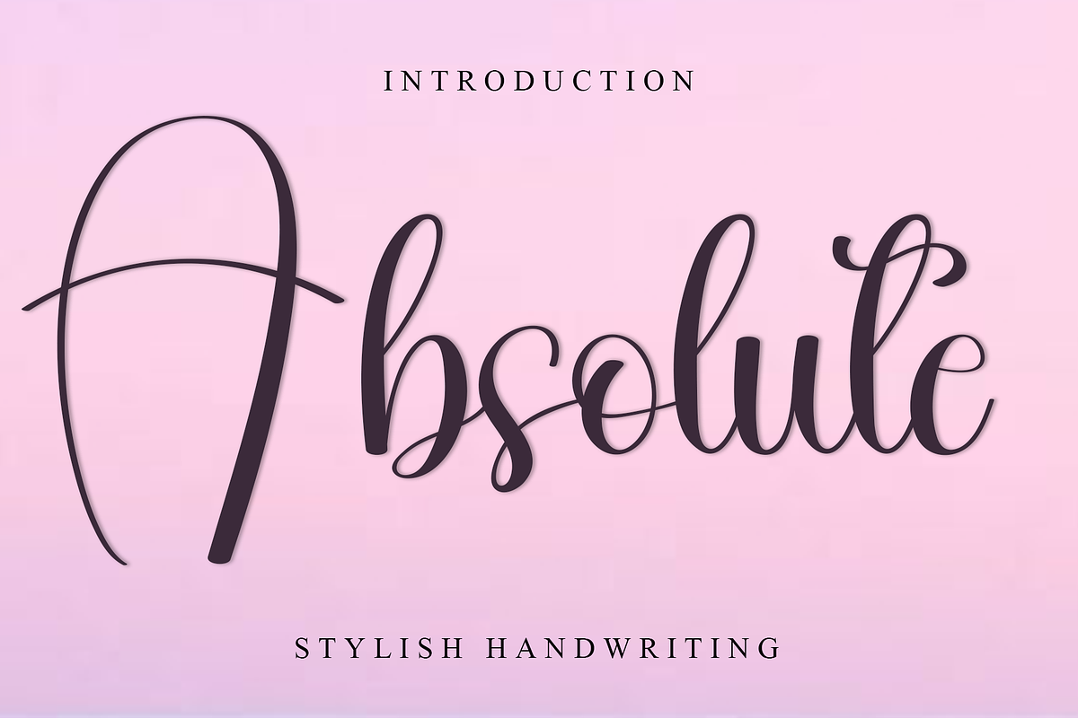 Absolute, a Handwritten Font by InermediaSTUDIO (Photo 1 of 8)