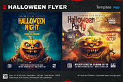 2 Halloween Flyer Template, a Flyer Template by Tarommir (Thumbnail 1 of 7)