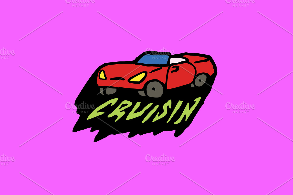 21 Vector Illustrations-Dope & Retro, an Illustration by Osheyack (Photo 4 of 5)