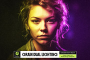 Grain Dual Lighting Photo Effect, a Layer Style Add-On by dokudokunomi (Thumbnail 1 of 5)