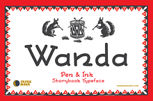 Wanda Vintage Pen & Ink Style Font