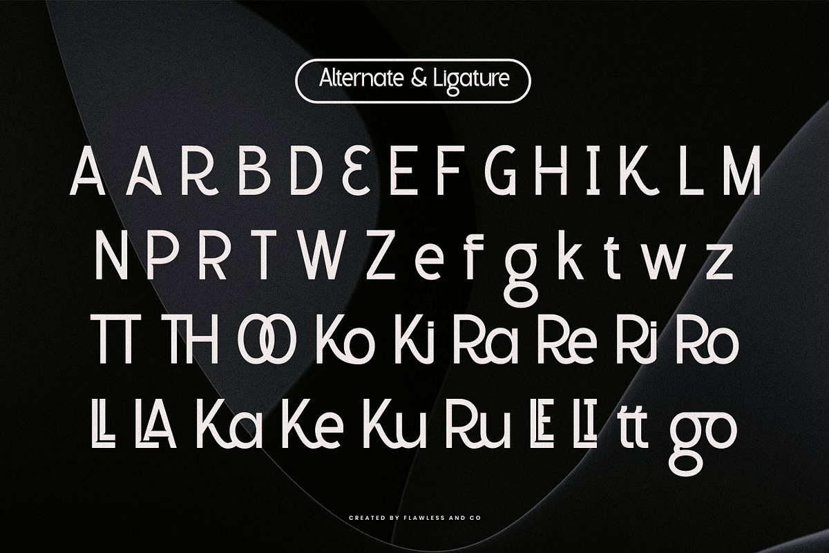 Refona - Futuristic Sans Serif Font, a Sans Serif Font by Flawless And Co (Photo 9 of 10)