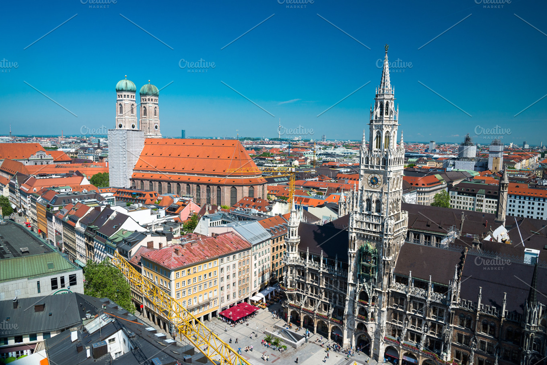 Aerial view of Munich, Germany., an Architecture Photo by Yury Dmitrienko