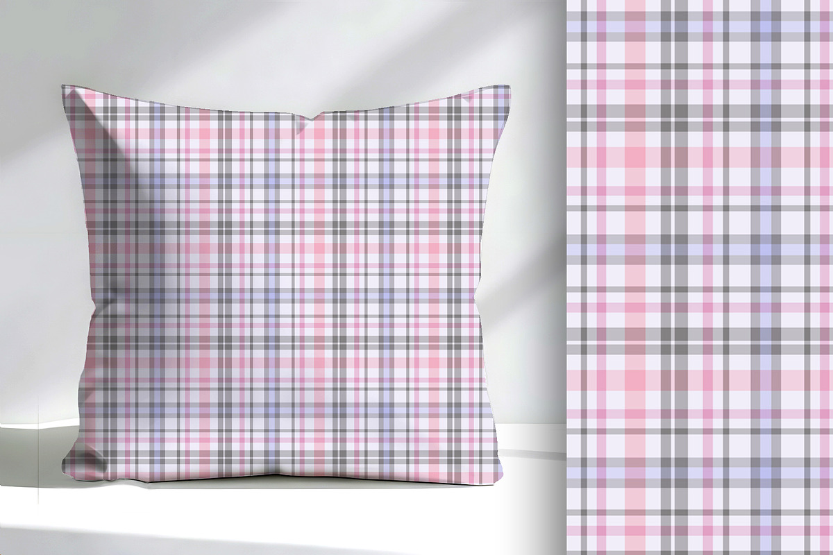 Delicate Purple Plaid Seamless, a Pattern Graphic by Sharon Schwalbe (Photo 2 of 4)