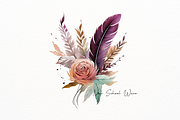 Vibrant Native American Flower, a Decorative Illustration by New-School-Wave (Thumbnail 4 of 5)
