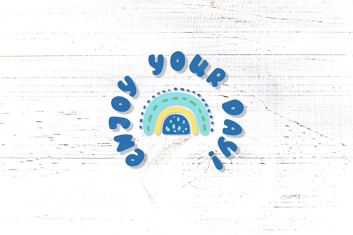 Cute Kids Bold Font, Win Mac SVG, a Sans Serif Font by RabbitAndPencil (Photo 6 of 6)