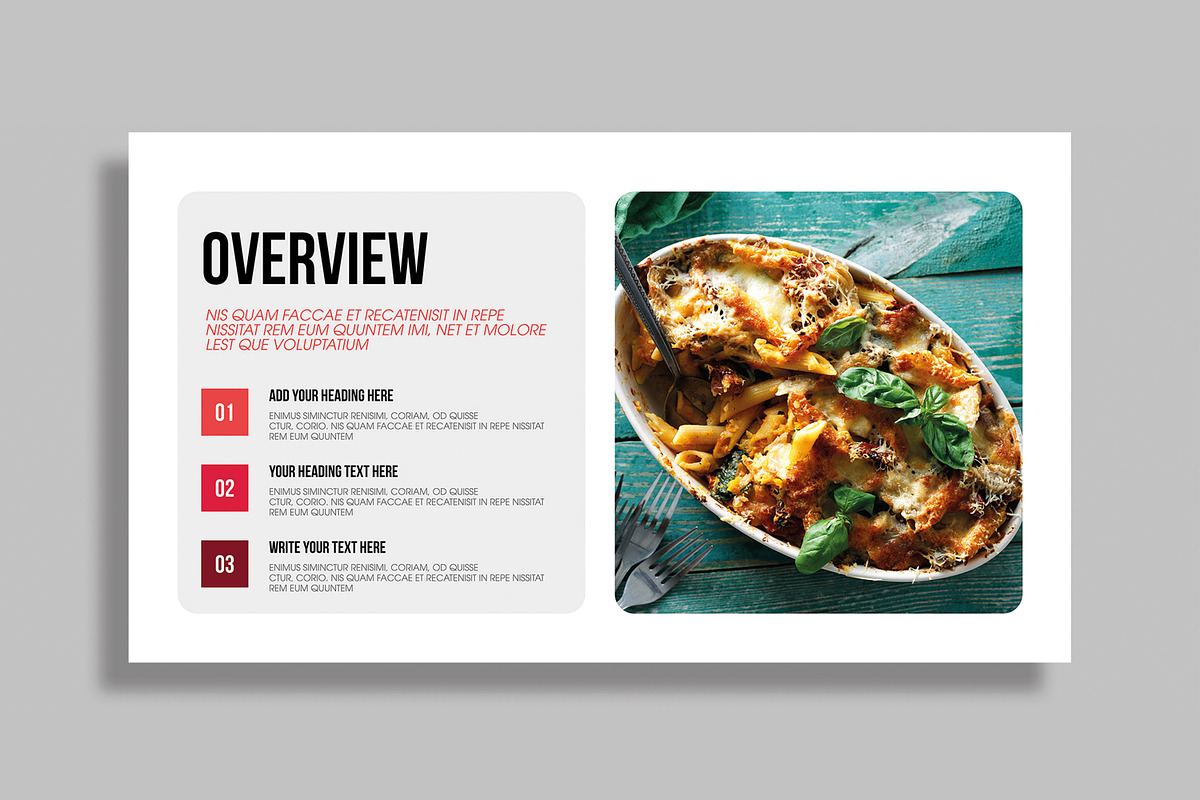 Food Mood Board Presentation Design, a Social Media Template by MightyDesign (Photo 3 of 10)