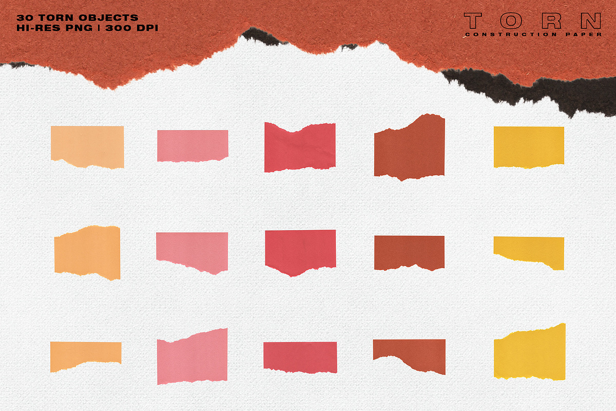 Torn Construction Paper, an Object Graphic by The Fake PNG (Photo 6 of 7)