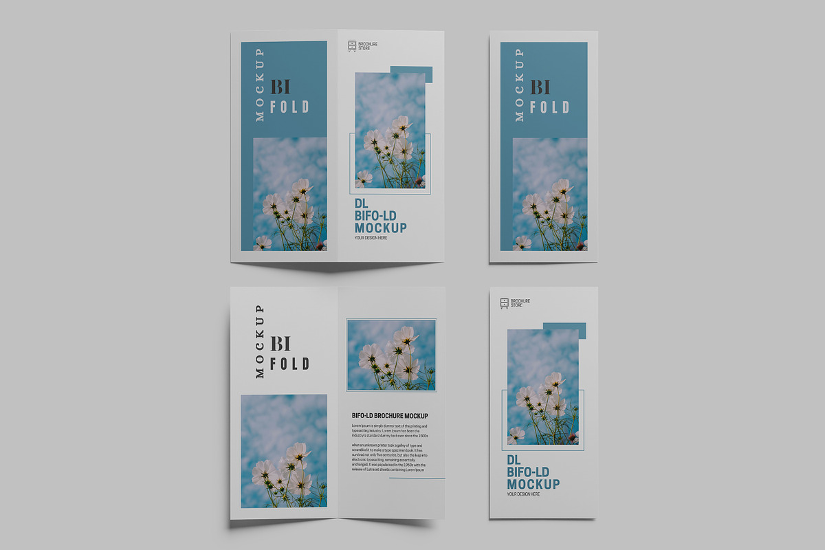 DL Bifold Brochure Mockup, a Print Template by Difa Design (Photo 10 of 11)