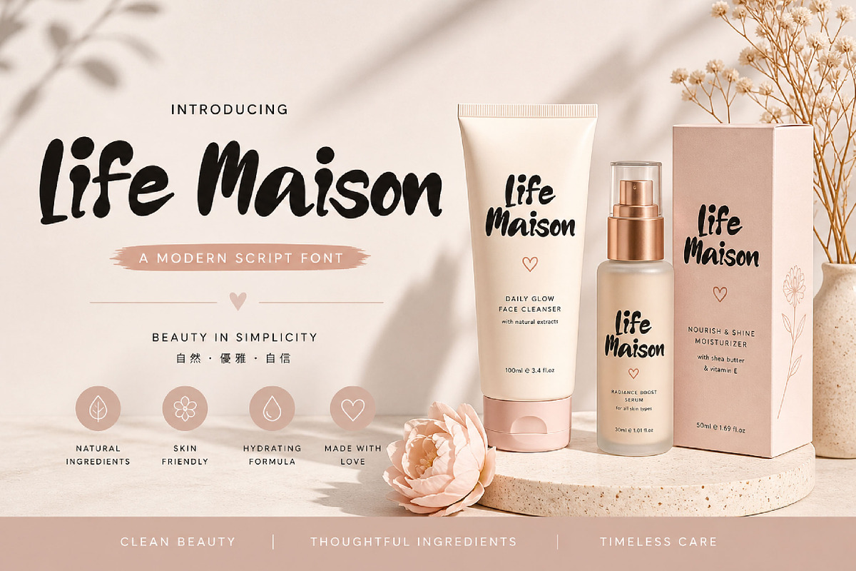Life Maison, a Handwritten Font by Wow Magic (Photo 2 of 3)