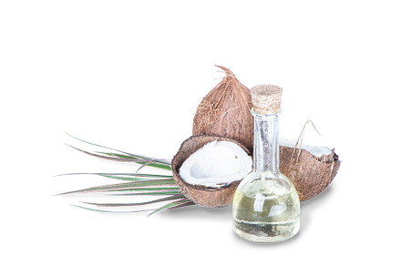 Coconut oil isolated on white containing oil, coconut, and natural, a Food & Drink Photo by WildStrawberry Magic