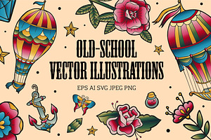 Old-school Vector Set