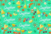 Big Set of Songkran Festival Element, an Object Graphic by Daraon (Thumbnail 5 of 6)