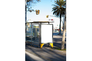 Blank vertical advertising billboard, an Architecture Photo by volodymyrshtun13795