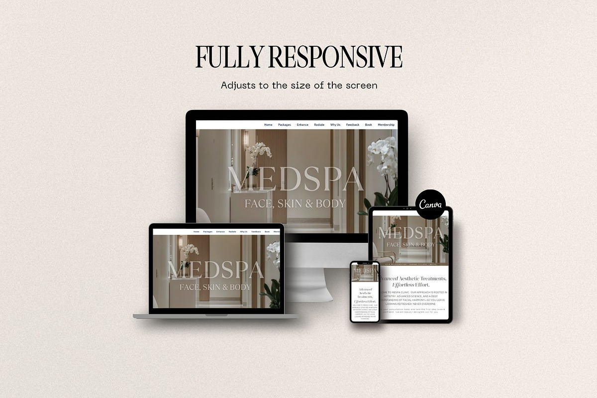 Luxury Medspa Website Template for Aesthetic Services preview 3