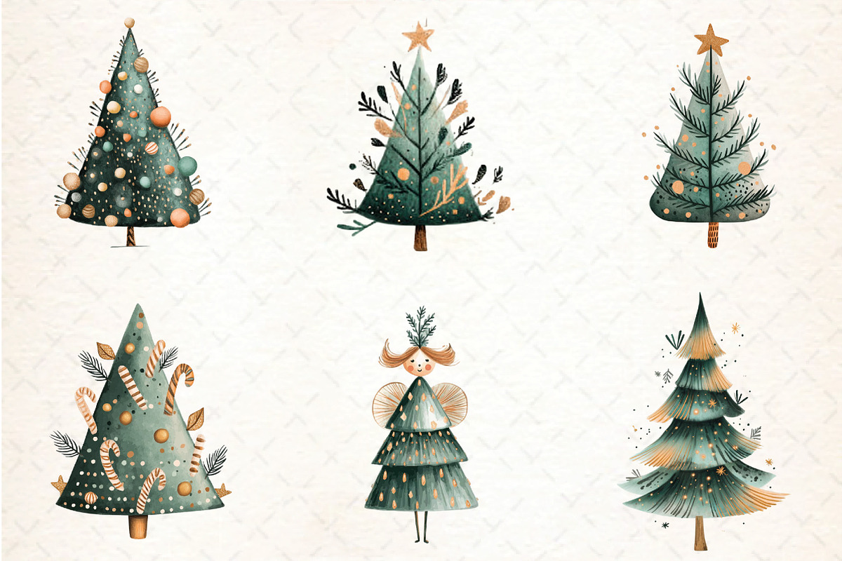 Hand-Drawn Christmas Tree PNG, an Illustration by DreamCafeArt (Photo 8 of 8)