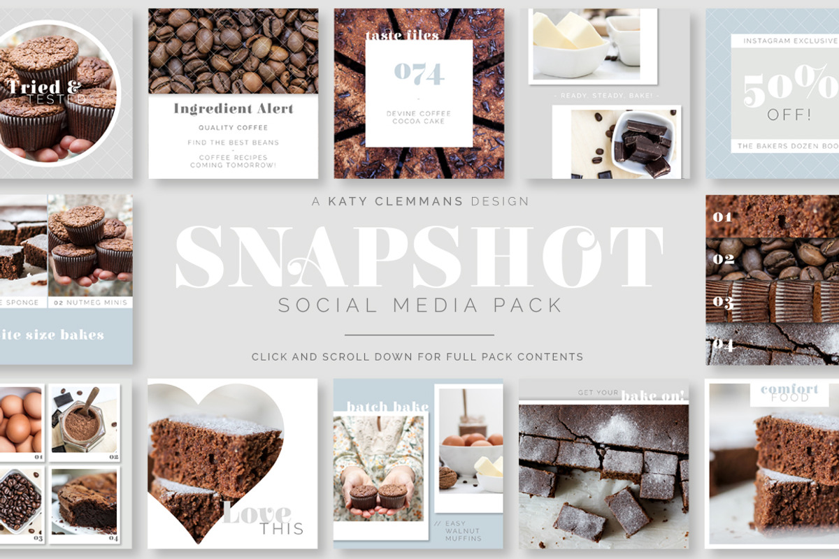 Snapshot Social Media Template pack, a Social Media Template by Katy Clemmans (Photo 2 of 8)