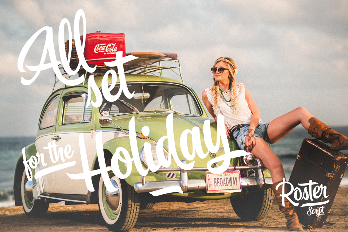 Roster Script + Extras (35% OFF), a Script Font by Fenotype (Photo 3 of 20)