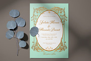Baroque Wedding Stationery Suite, an Invitation Template by ilustrinna (Thumbnail 4 of 14)