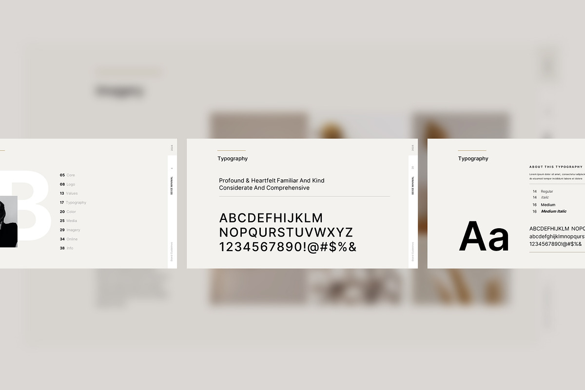 Beige | Brand Guideline Template, a Presentation Template by ...