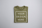 T-Shirt Mockup - Olive Edition, a Shirt Mockup by ForhadGFX (Thumbnail 6 of 12)