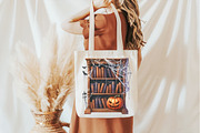 Spooky Books Library Clipart, an Illustration by Pixels.Craft (Thumbnail 4 of 7)
