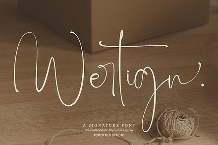 Wertign, a Symbol Font by din-studio.com