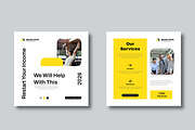 Yellow Business Social Media Layout, a Social Media Template by MightyDesign (Thumbnail 5 of 8)