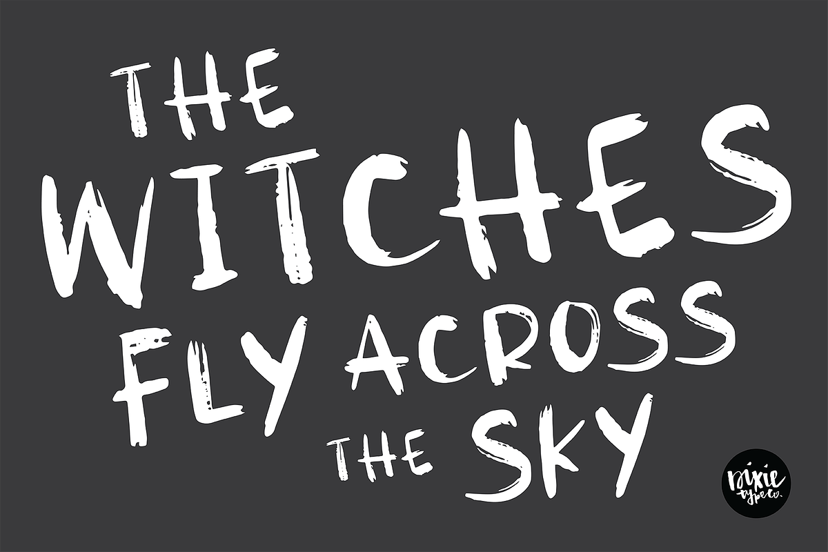 SPOOKY a Halloween Brushed .OTF Font preview 3