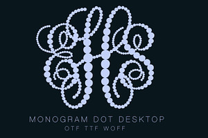 Dot Monogram Vine Interlocking Font