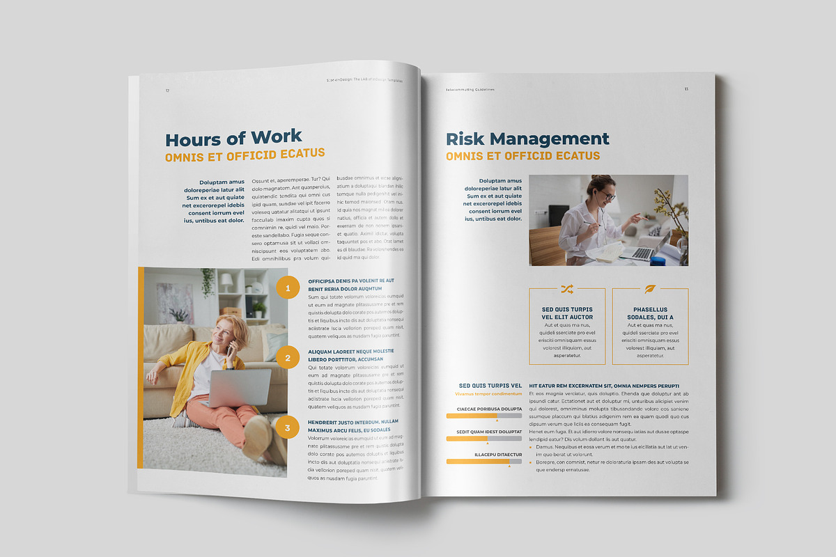 Telecommuting Guidelines Template, a Brochure Template by StockInDesign