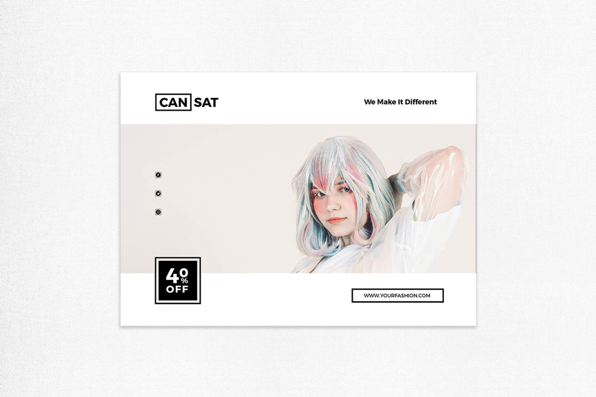Fashion Postcard Flyer, a Card Template by BetterSry (Photo 4 of 7)