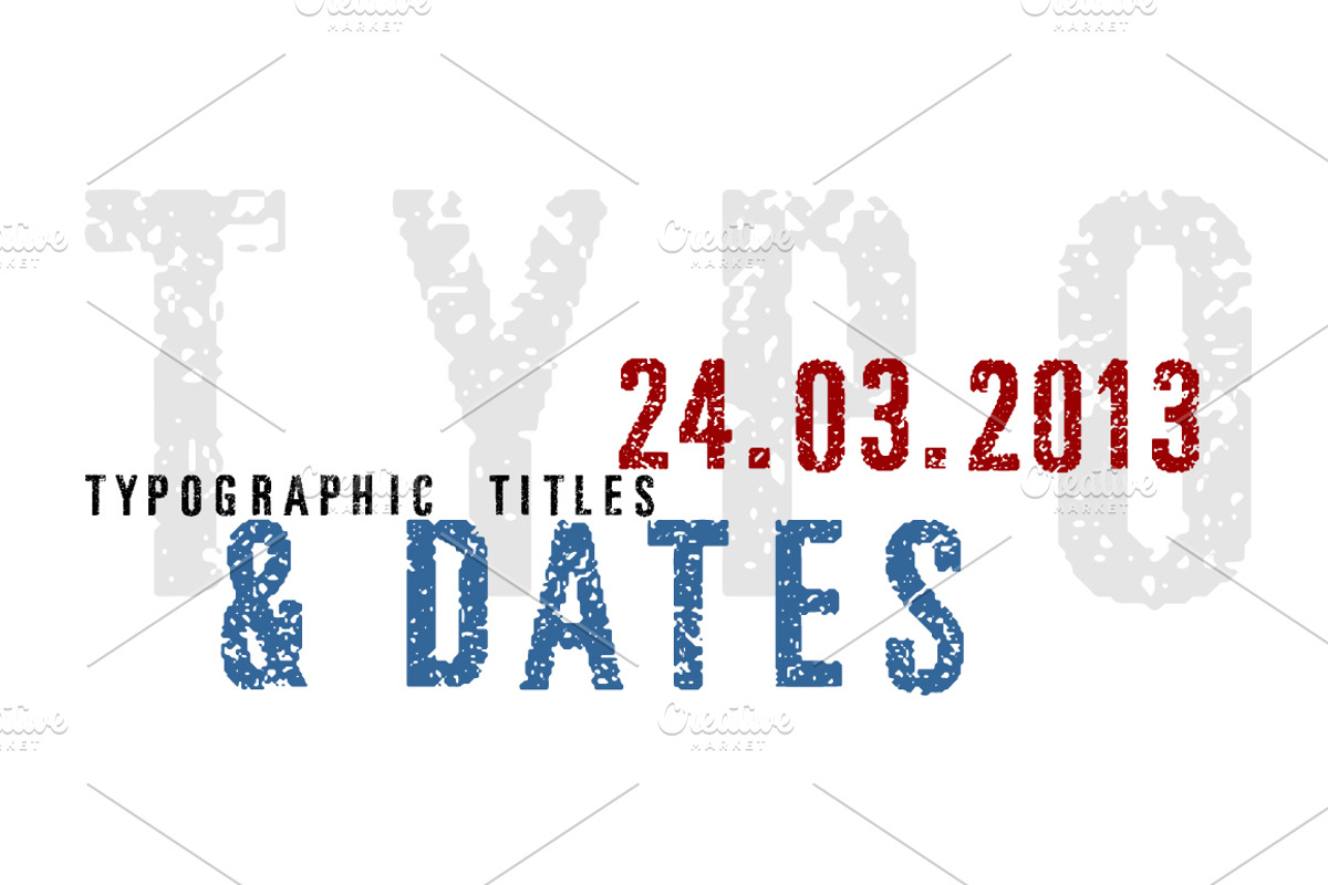 Dirty Stamp Vector Characters preview 2
