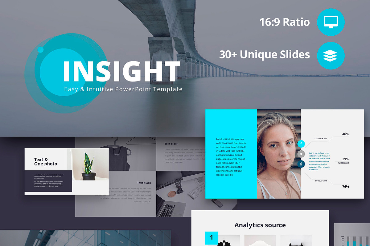 Insight - Intuitive PPTX Template, a Presentation Template by MotoCMS (Photo 1 of 3)