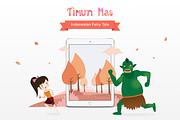Timun Mas Folktale Characters, an Illustration by Creatornomic (Thumbnail 2 of 6)