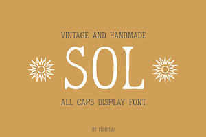 Sol handmade font