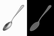 Tea Spoon Classic Cutlery, an Object 3D Model by VK Studio (Thumbnail 4 of 6)