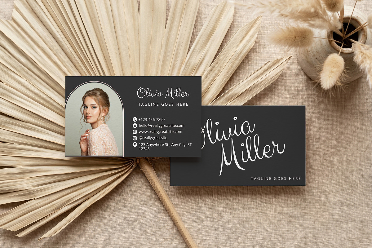 Beauty Business Card Canva Template, a Business Card Template by Arslan (Photo 4 of 6)