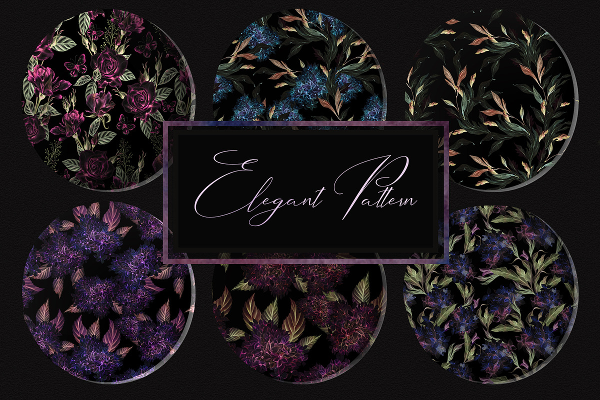 ELEGANT FLOWERS PATTERNS, a Pattern Graphic by Knopazyzy (Photo 10 of 18)