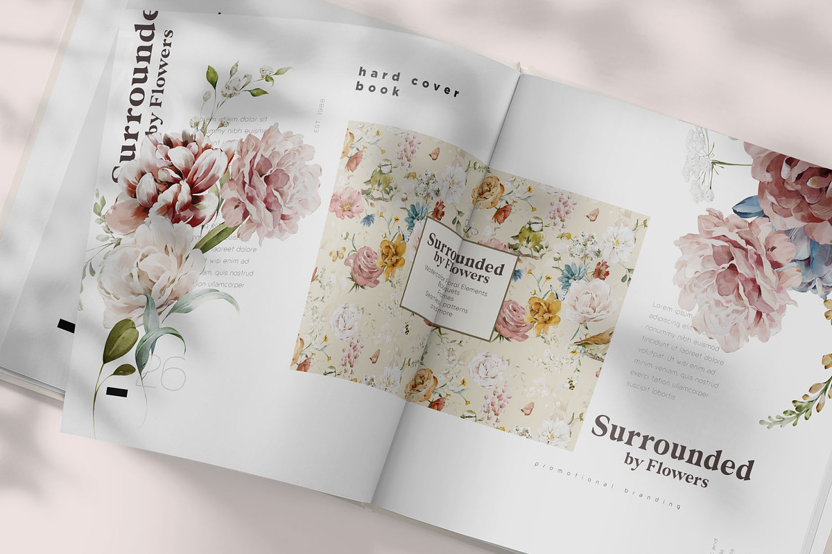 Watercolor Flower Collection, a Decorative Illustration by Damian Roh (Photo 6 of 19)