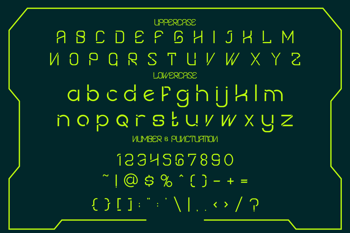 Quantum Futuristic – Futuristic Font, a Font by PutraCetol Studio (Photo 5 of 5)