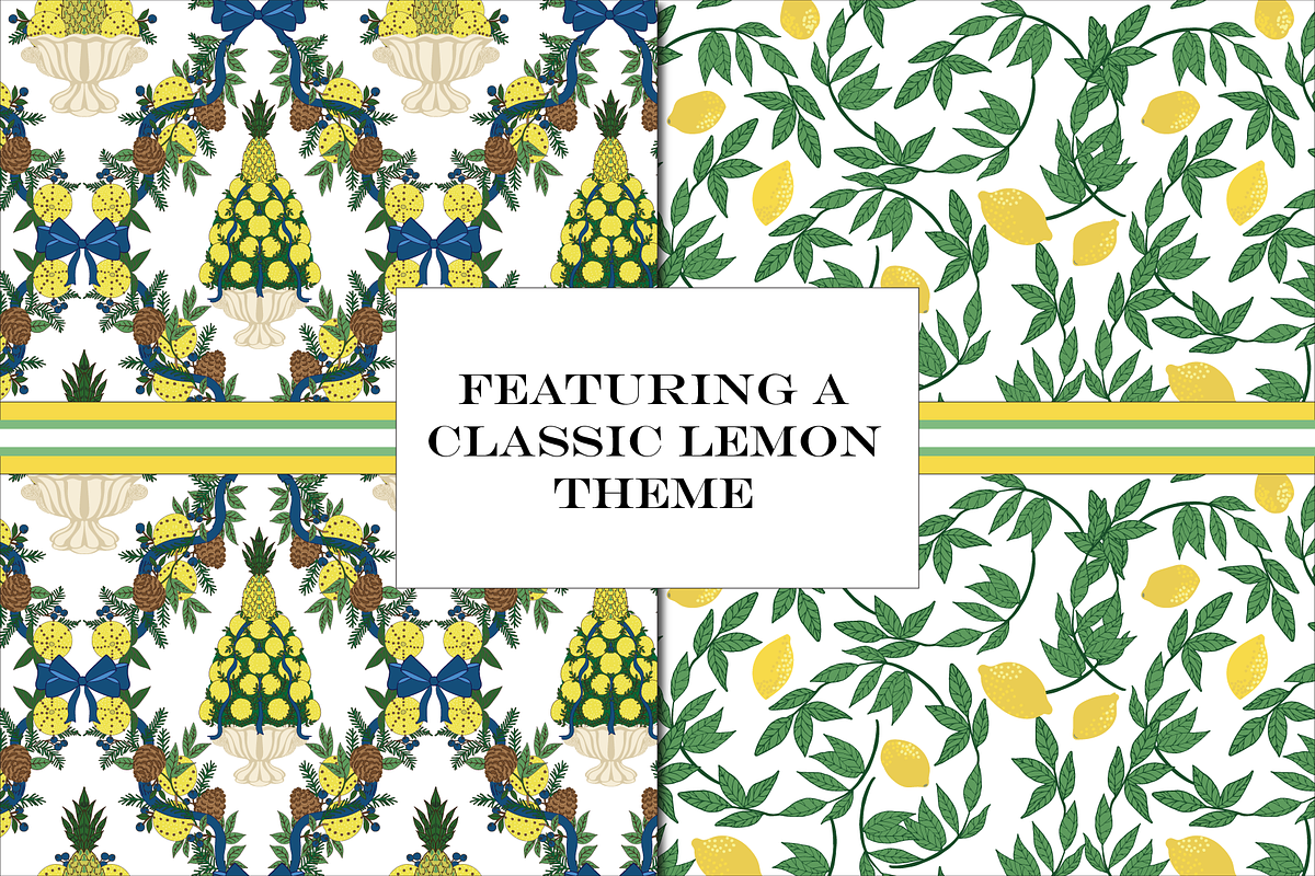 Lemon Patterns Digital