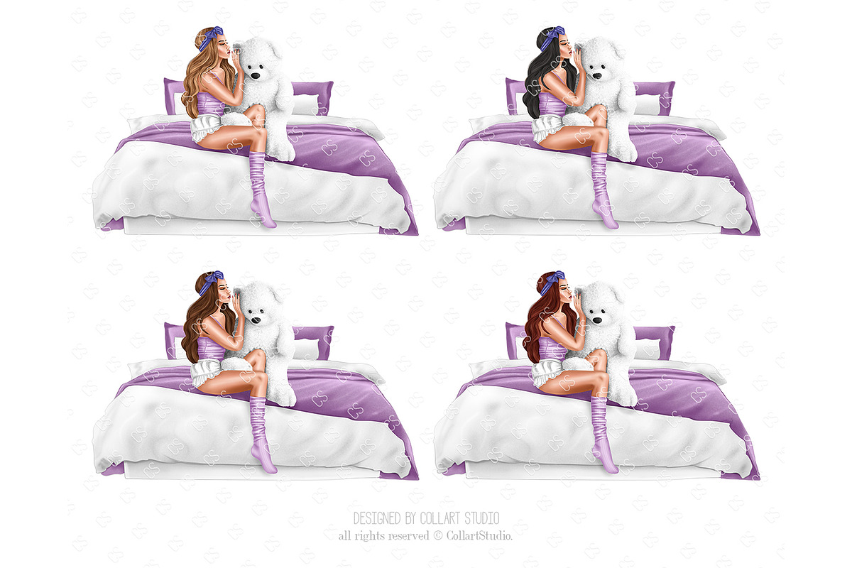 Good Night clipart, fashion, an Illustration by Collart Studio (Photo 3 of 9)