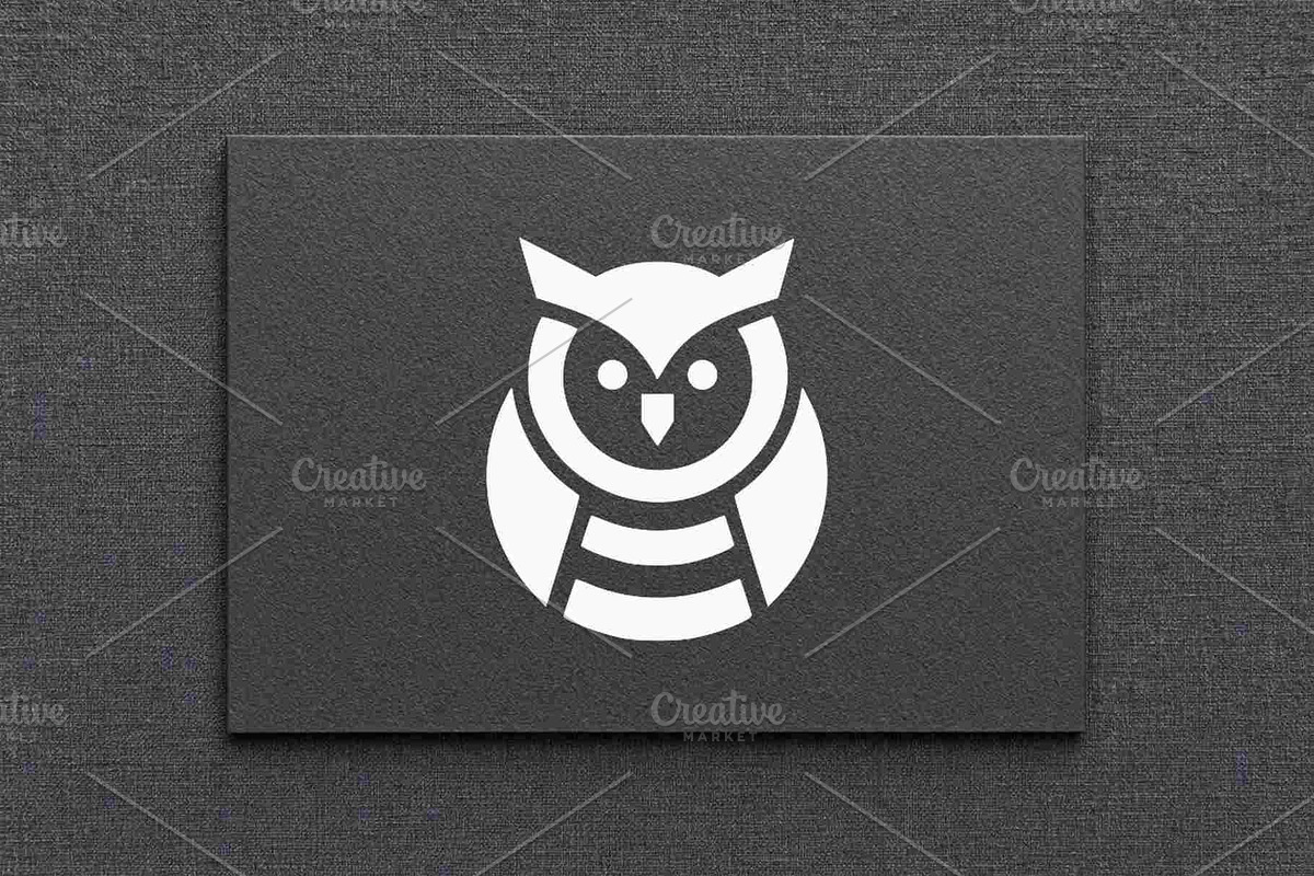 Owl Silhouette Vector Symbol, a Branding & Logo Template by Vectorium Studio (Photo 4 of 4)