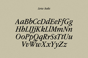 Liria Serif Typeface