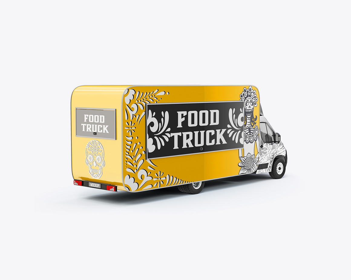 Food Truck Caravan Mockup, a Product Mockup by OneVectorStock (Photo 14 of 16)