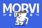 Morvi - Retro Bold Display Font, a Font by Flawless And Co (Thumbnail 1 of 10)
