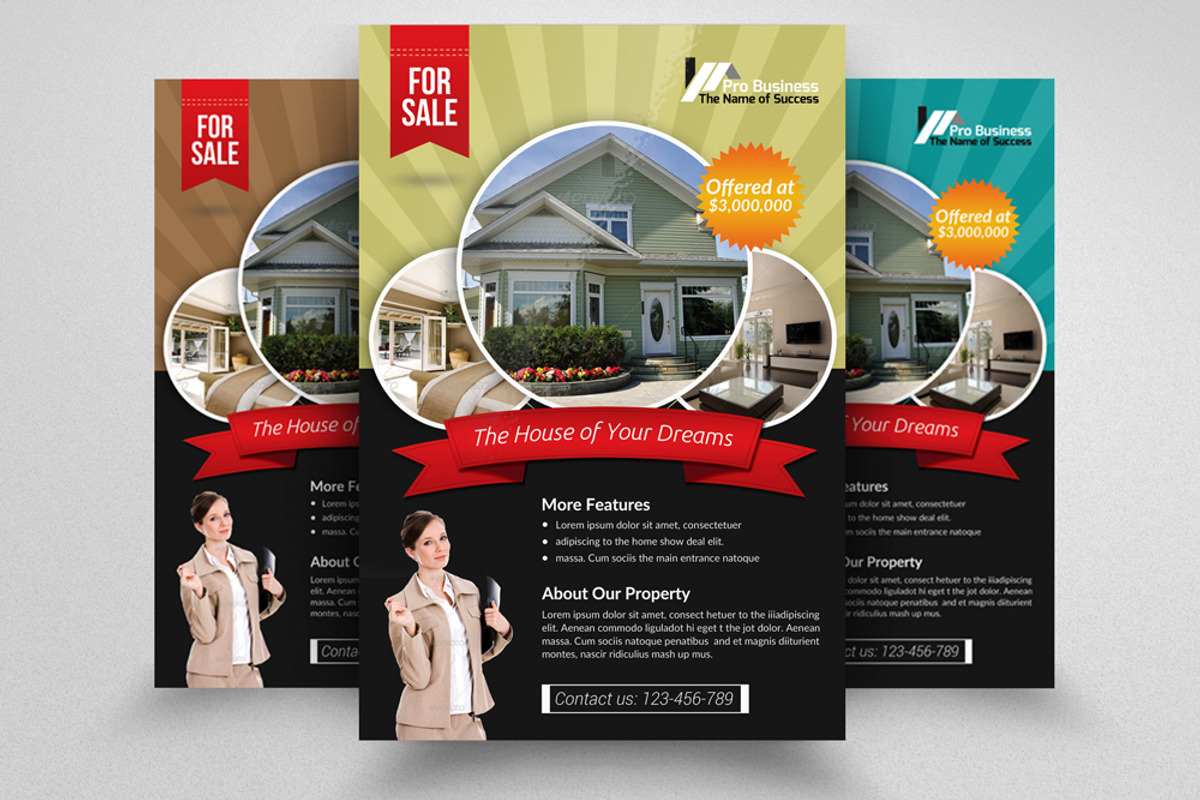Real Estate Agency PSD Flyer, a Flyer Template by Business Flyers (Photo 1 of 4)