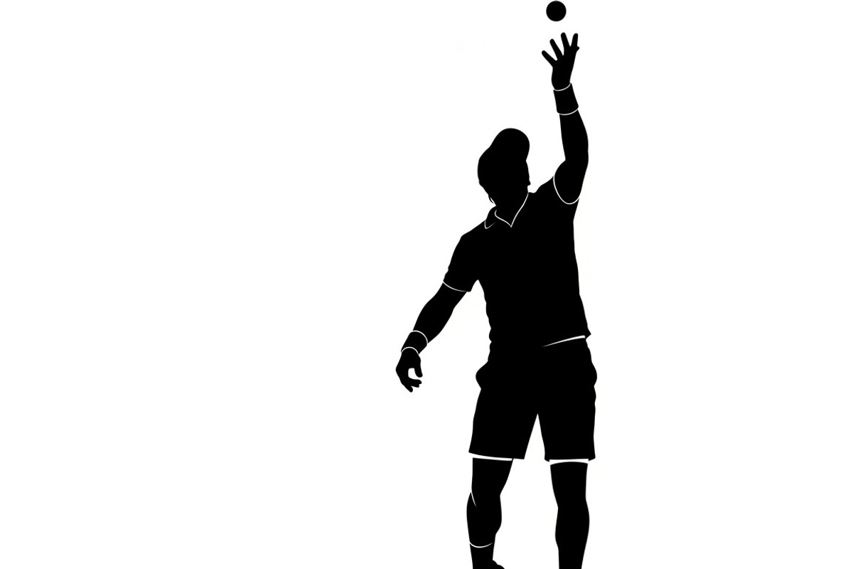 A dynamic Tennis Player Silhouettes, an Illustration by Amazin_art (Photo 7 of 31)