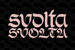 Svolta – Font Family Duo, a Blackletter Font by Stefano Giliberti